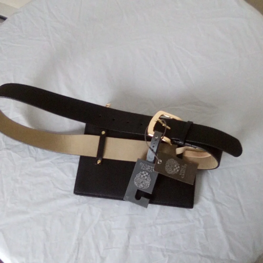 CAMUTO Black Belt Bag NEW 32 